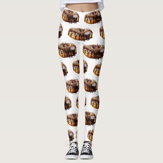 Leggings SlipperyJoe's decadent donut covered thick glossy (Devant)