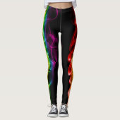 Leggings SlipperyJoe's fumée vif arc-en-ciel célébré (Devant)