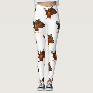 Leggings SlipperyJoe's Thanksgiving gobble de manière respo