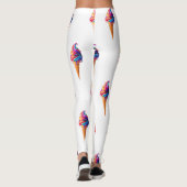 Leggings SlipperyJoe's vibrante crème glacée cone classique (Dos)