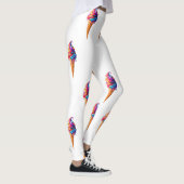 Leggings SlipperyJoe's vibrante crème glacée cone classique (Droite)