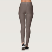 Leggings Smokey Coffee Quartz Neutre Brown Couleur solide (Dos)