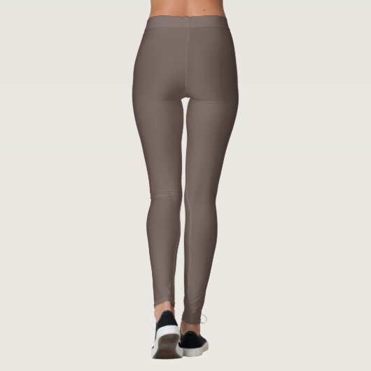 Leggings Smokey Coffee Quartz Neutre Brown Couleur solide (Dos)