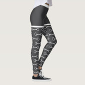 Leggings Snaffle Bits Grey et White Horse (Droite)