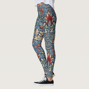 Leggings Snakeshead, Fond d'écran de fleurs de William Mor