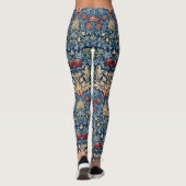 Leggings Snakeshead, Fond d'écran de fleurs de William Morr (Dos)