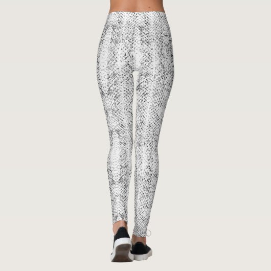 Leggings Snakeskin blanc exotique (Dos)