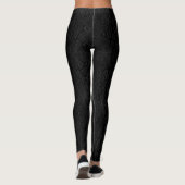 Leggings Snakeskin de Python noir (Dos)