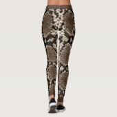 Leggings Snakeskin noir (Dos)