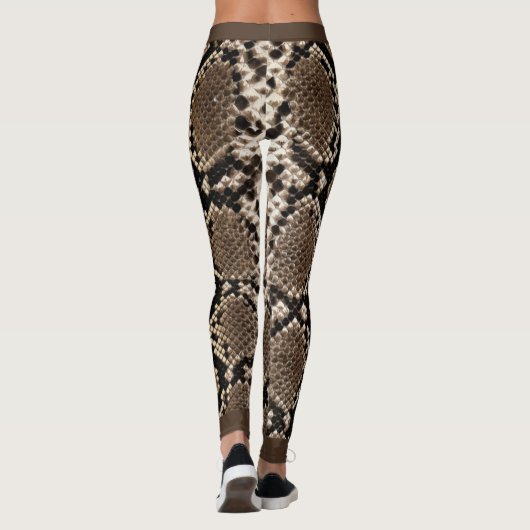 Leggings Snakeskin noir (Dos)