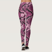 Leggings Snakeskin rose et noir (Dos)