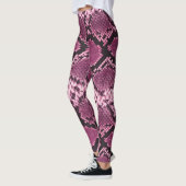 Leggings Snakeskin rose et noir (Gauche)