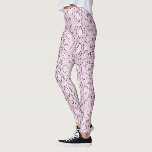 Leggings Snakeskin rose exotique (Gauche)