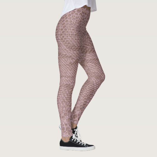 Leggings Snakeskin rose moderne (Droite)