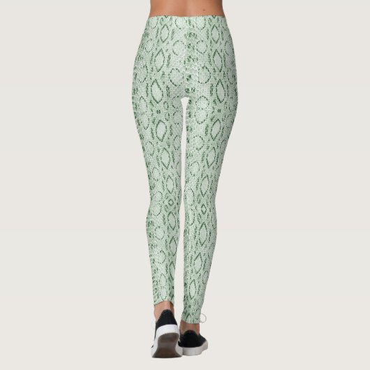Leggings Snakeskin vert (Dos)