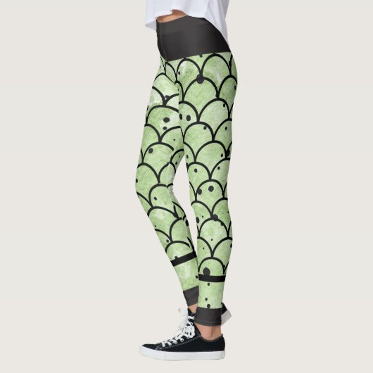 Leggings Snakeskin vert (Gauche)