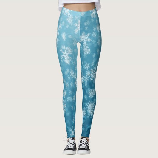 Leggings sneeuwvlokken (Voorkant)