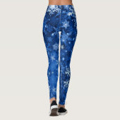 Leggings Snow Midnight Blue Sky Snowflics (Dos)