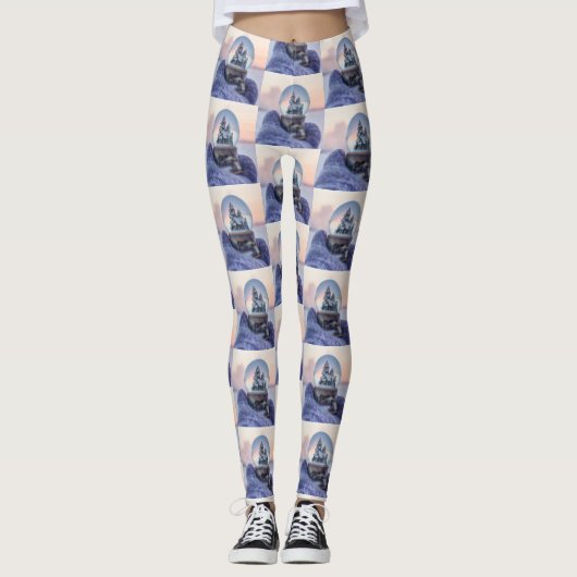 Leggings Snowball Noël arbre hiver neige neige (Devant)