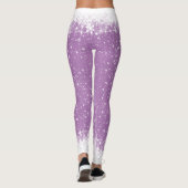 Leggings Snowfall and Snow Borders Noël Any Colo ID728 (Dos)