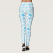 Leggings Snowflake bleu motif (Dos)