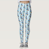 Leggings Snowflakes Poinsettia (Devant)