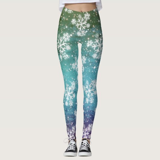 Leggings Snowflakes & Stars (modifiable) (Devant)
