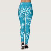 Leggings Snowflakes & Stars on (votre couleur) (Dos)
