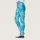 Leggings Snowflakes & Stars on (votre couleur) (Gauche)