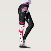 Leggings Snowman et Snowflakes sur VOTRE COULEUR Noël (Droite)