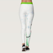 Leggings Snowman / Flocon de neige / Noël blanc - (modifiab (Dos)