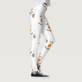 Leggings Snowman Funny Visage mignonne Nouveauté Motif de N (Droite)