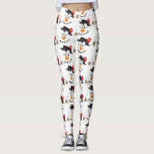 Leggings Snowman Funny Visage mignonne Nouveauté Motif de N (Devant)