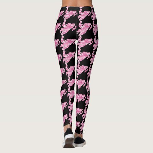 Leggings Snowmobile rose de camouflage (Dos)