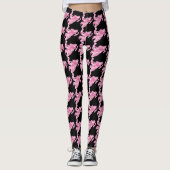 Leggings Snowmobile rose de camouflage (Devant)