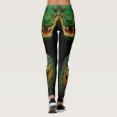 Leggings "Sobek's Serenity : Abstrait Crocodile Head Tattoo (Dos)