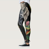 Leggings "Sobek's Serenity : Abstrait Crocodile Head Tattoo (Gauche)