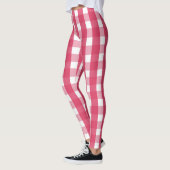Leggings Socialite rose En vichy Motif (Gauche)