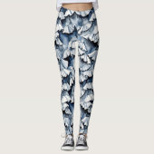 Leggings Soft Denim Blue Watercolor Ruffles (Devant)