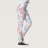 Leggings Soft Hearts : Continuous Line Valentine's (Droite)
