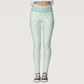 Leggings - Soft Jade Damask (Devant)