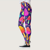 Leggings Soft Neon : Patch pour champignon de dessin (Gauche)