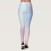 Leggings Soft Pink Bleu Clair Gym Yoga entraînement (Dos)