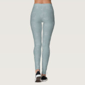 Leggings Soft Sage Rose Line-Art (Dos)