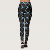 Leggings Softball Féminin - Joueuses avec Étoiles (Dos)