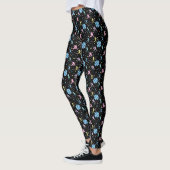 Leggings Softball Féminin - Joueuses avec Étoiles (Gauche)