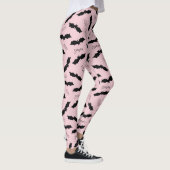Leggings Soirée d'Halloween aux chats roses (Droite)