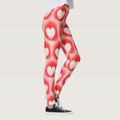 Leggings Sois ma note de coeur rouge Valentine (Droite)