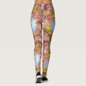 Leggings Sois ma Valentine Nature fleurit Fleurs de coeur A (Dos)