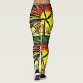 Leggings Solaire psychédélique et énergie éolienne (Dos)